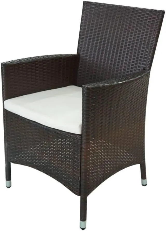 Alt view image 6 of 7 - vidaXL Patio Dining Set 5 Piece Outdoor Dining Table Set Steel Anthracite