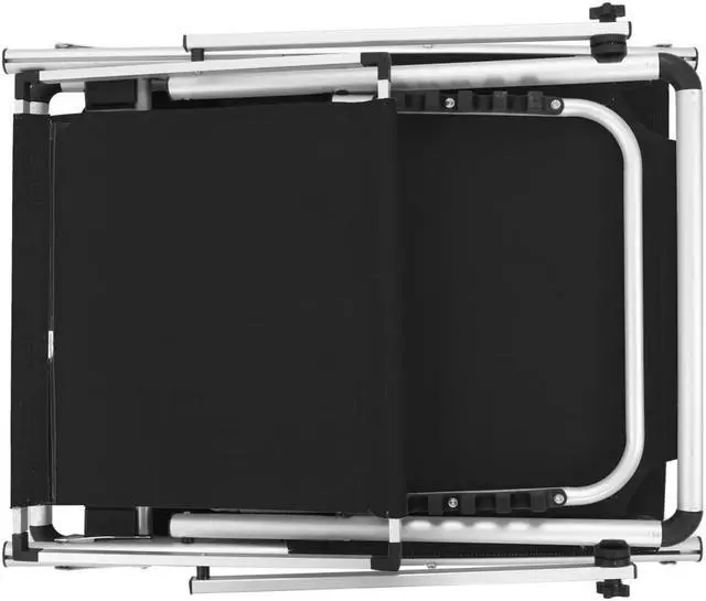 Alt view image 5 of 11 - vidaXL Patio Lounge Chair with Adjustable Backrest Folding Sunlounger Textilene