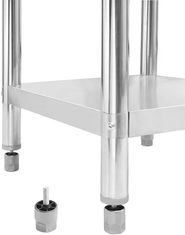 Alt view image 5 of 17 - vidaXL Work Table Stainless Steel Table for Restaurant Home and Hotel Commercia