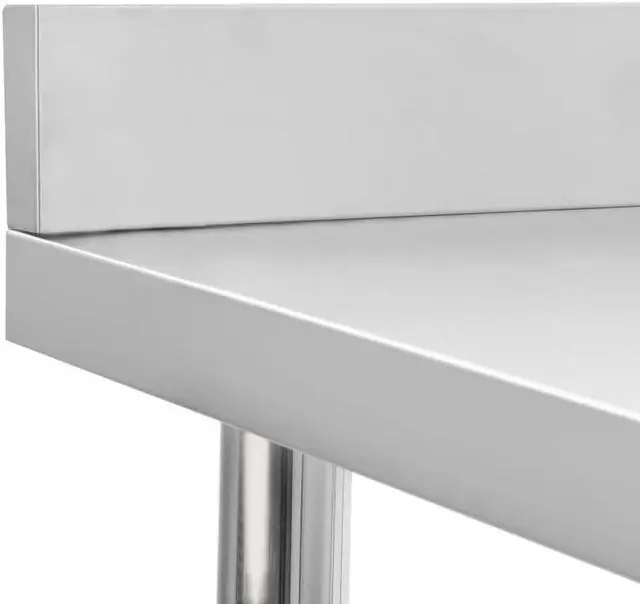 Alt view image 6 of 14 - vidaXL Work Table Stainless Steel Table for Restaurant Home and Hotel Commercia