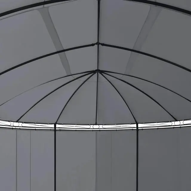 Alt view image 10 of 11 - vidaXL Gazebo with Curtains 208.7"x137.8"x104.3" Anthracite