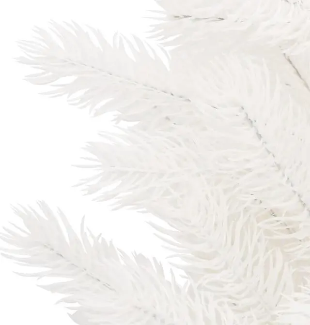 Alt view image 16 of 18 - vidaXL Christmas Tree Artificial Xmas Tree with Needle-Shaped Branches White