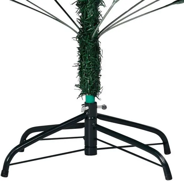 Alt view image 5 of 18 - vidaXL Christmas Tree Artificial Tree with Stand and Thick Branches Green PVC