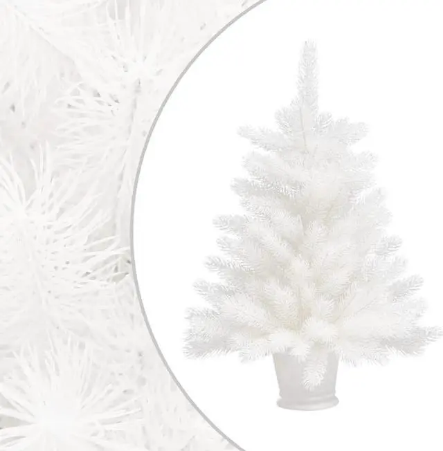 Alt view image 15 of 18 - vidaXL Christmas Tree Artificial Xmas Tree with Needle-Shaped Branches White