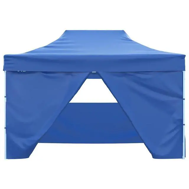 Alt view image 18 of 19 - vidaXL Professional Folding Party Tent with 4 Sidewalls 9.8'x13.1' Steel Blue