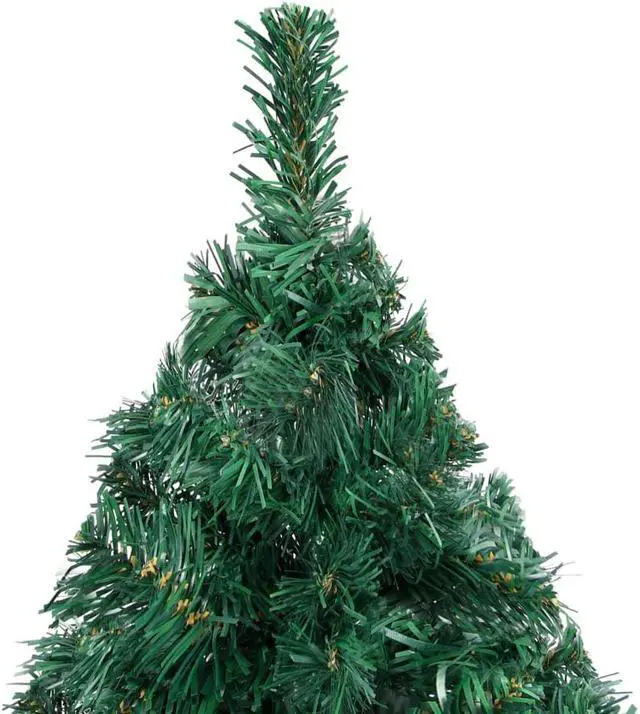 Alt view image 3 of 18 - vidaXL Christmas Tree Artificial Tree with Stand and Thick Branches Green PVC