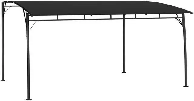 Alt view image 5 of 10 - vidaXL Garden Sunshade Awning 157.5"x118.1"x100.4" Anthracite
