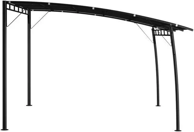 Alt view image 7 of 10 - vidaXL Garden Sunshade Awning 157.5"x118.1"x100.4" Anthracite