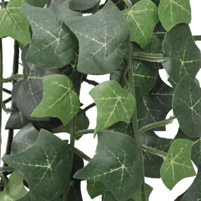 Alt view image 2 of 6 - vidaXL 2x Artificial Ivy Bush 35" Green Plant Potted Home Decor Patio Fake