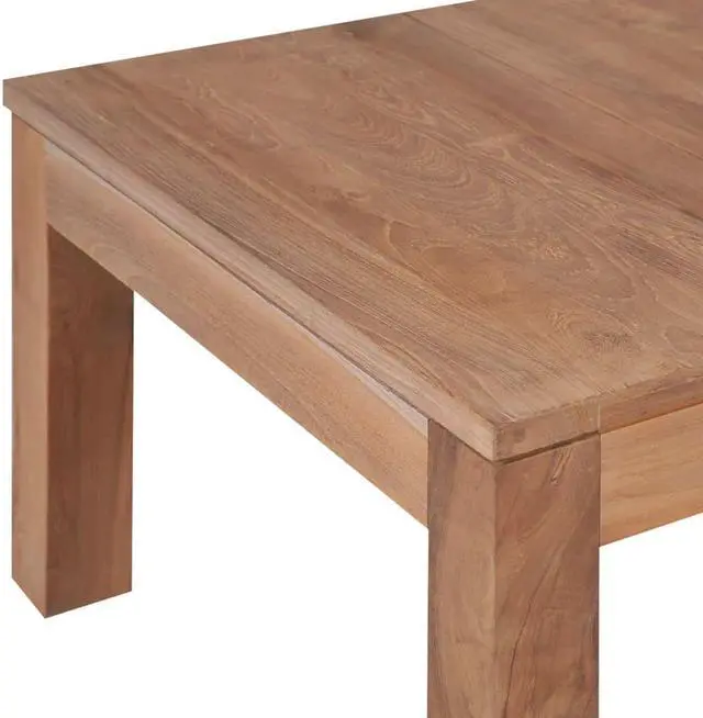 Alt view image 8 of 14 - vidaXL Coffee Table Solid Teak Wood with Natural Finish 23.6"x23.6"x15.7"