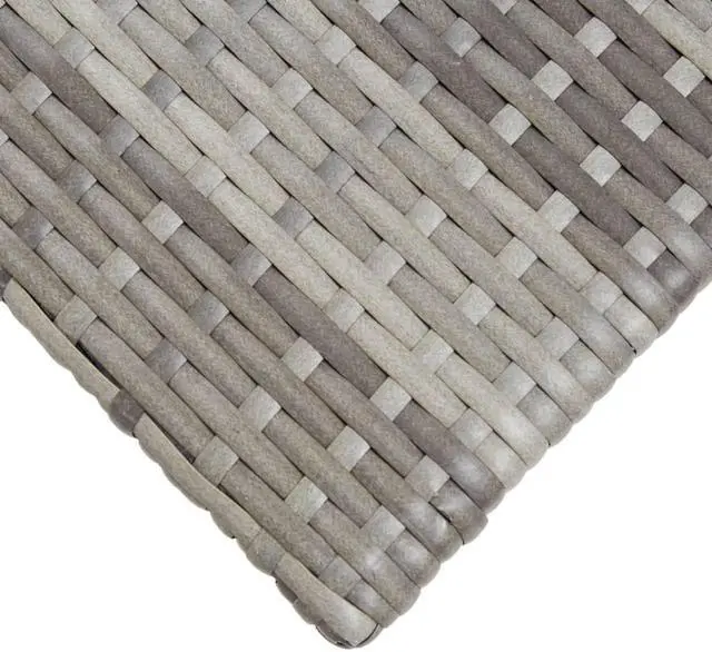 Alt view image 6 of 9 - vidaXL Tea Table Gray 19.7"x19.7"x18.5" Poly Rattan