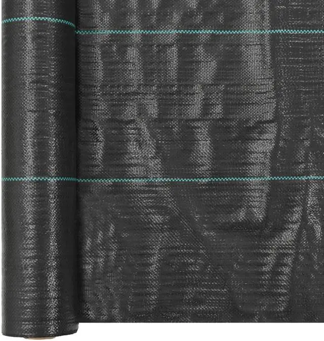 Alt view image 11 of 14 - vidaXL Weed Membrane Landscape Fabric Weed Control Cloth PP 6.6'x164' Black