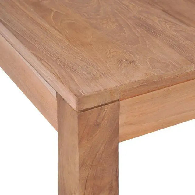 Alt view image 9 of 14 - vidaXL Coffee Table Solid Teak Wood with Natural Finish 23.6"x23.6"x15.7"