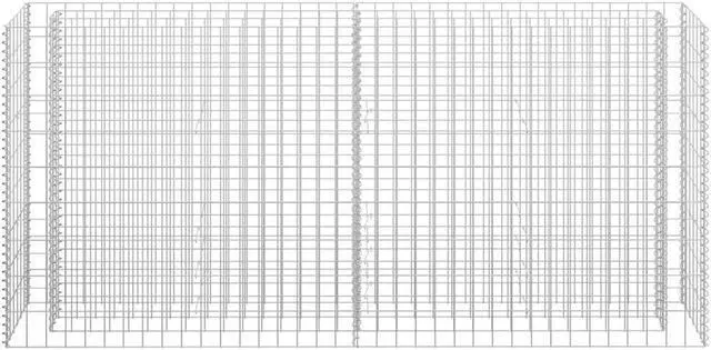 Alt view image 12 of 12 - vidaXL Gabion Raised Bed Galvanized Steel 70.9"x35.4" Planter Basket Pot Wall