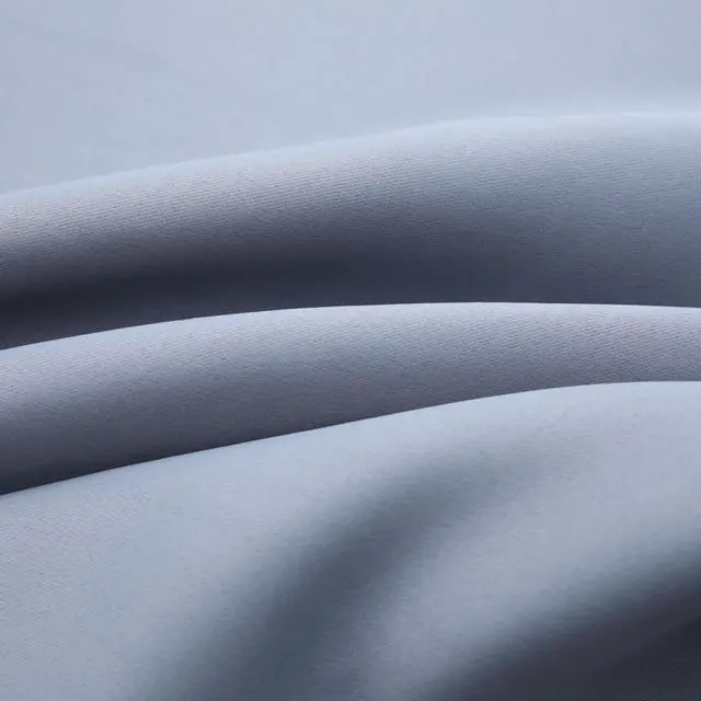 Alt view image 3 of 9 - vidaXL Curtains 2 Pcs Blackout Curtains Window Blinds with Rings Gray Fabric