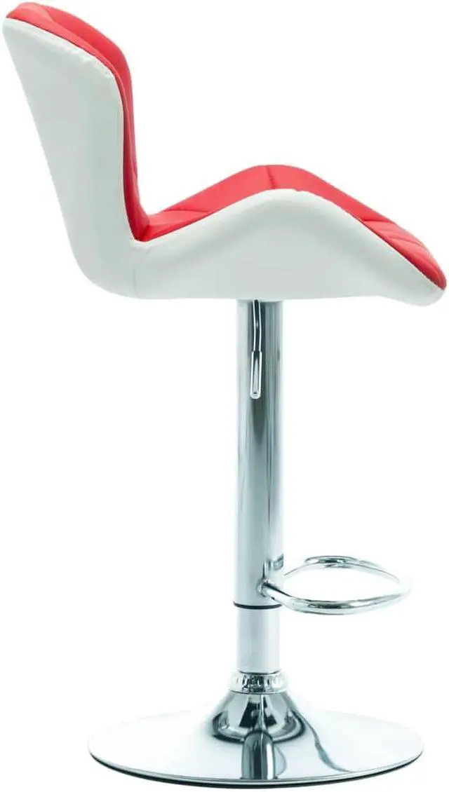 Alt view image 7 of 16 - vidaXL Bar Stool Red Faux Leather