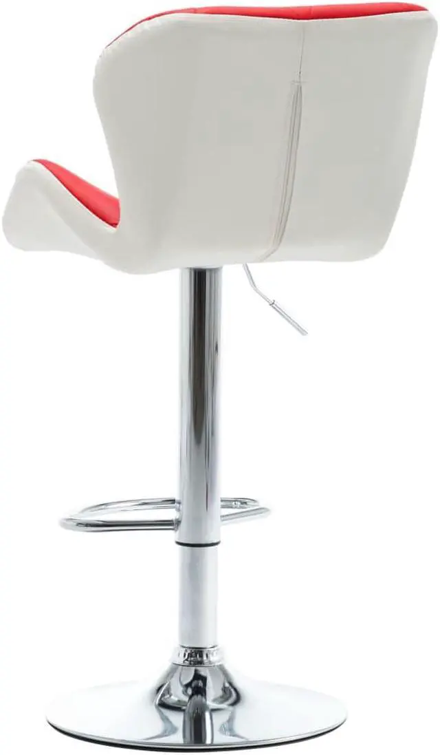 Alt view image 8 of 16 - vidaXL Bar Stool Red Faux Leather