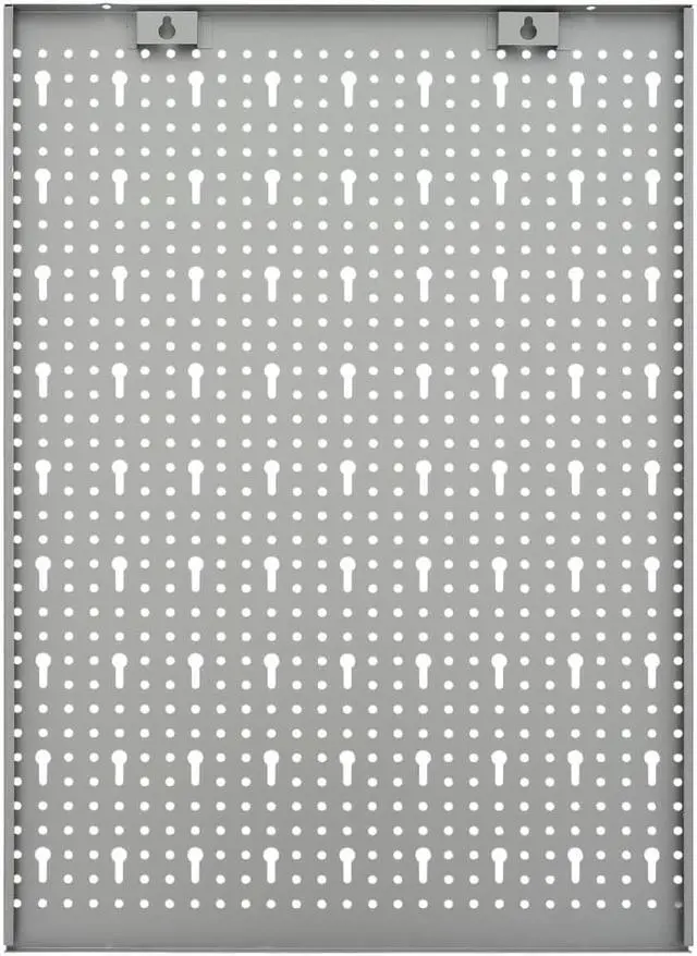 Alt view image 15 of 16 - vidaXL Peg Boards Metal Pegboards with Versatile Holes Pegboard Wall 3 Pcs Steel