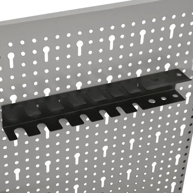 Alt view image 19 of 20 - vidaXL Peg Boards Tool Holder Metal Pegboard Wall for Workbench 4 Pcs Steel