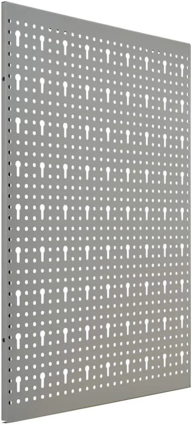 Alt view image 14 of 16 - vidaXL Peg Boards Metal Pegboards with Versatile Holes Pegboard Wall 3 Pcs Steel