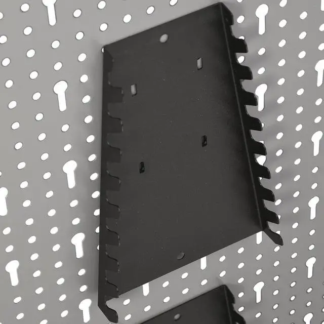 Alt view image 18 of 20 - vidaXL Peg Boards Tool Holder Metal Pegboard Wall for Workbench 4 Pcs Steel