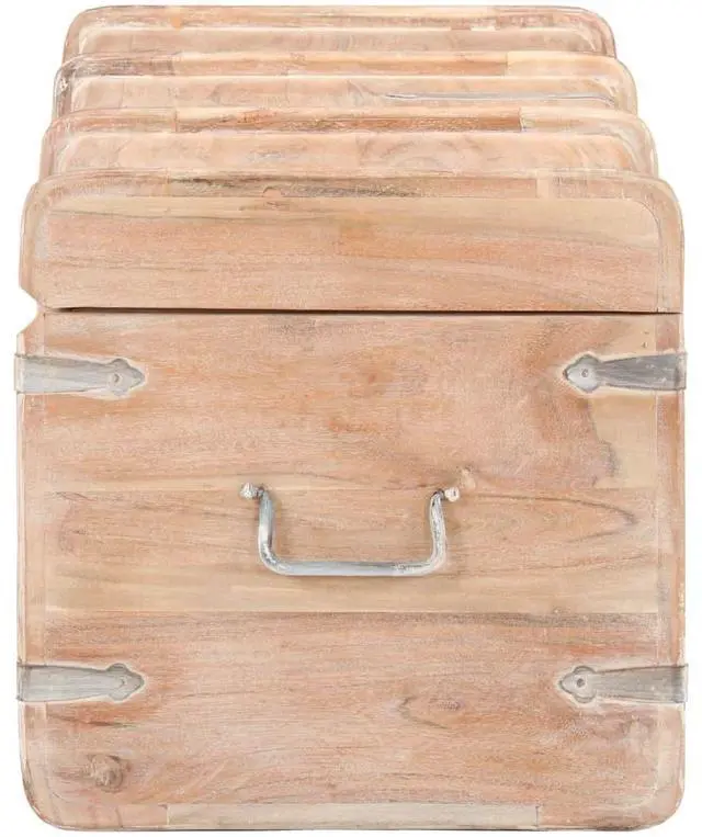 Alt view image 6 of 14 - vidaXL Storage Chest 35.4"x15.7"x15.7" Solid Acacia Wood
