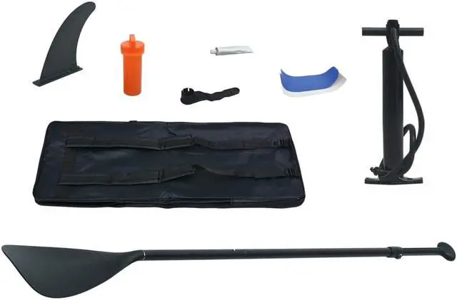 Alt view image 6 of 14 - vidaXL Paddleboard Set with Accessories Inflatable Paddle board Blue and White