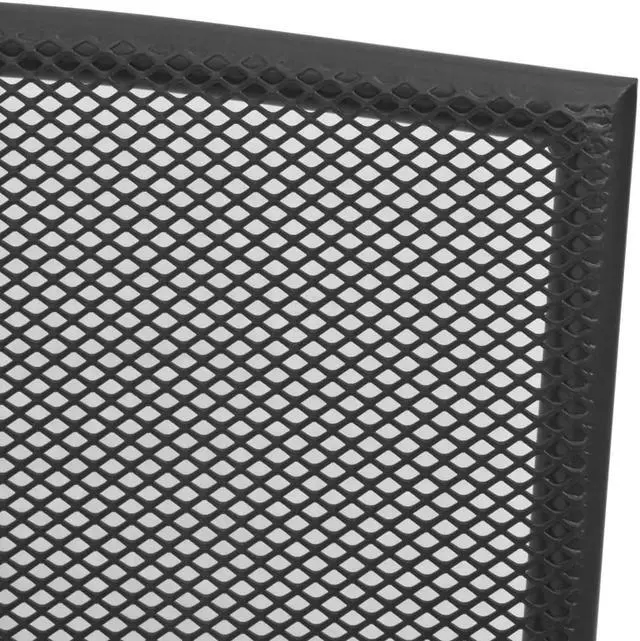 Alt view image 4 of 11 - vidaXL Patio Chairs 4 Pcs Stacking Dining Chair Mesh Design Anthracite Steel