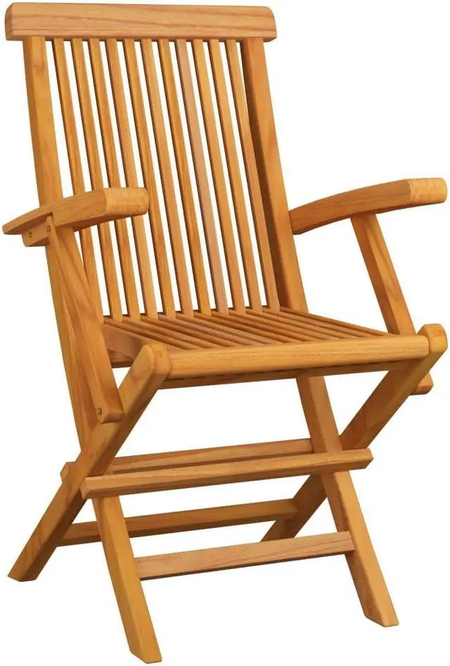 Alt view image 5 of 15 - vidaXL Garden Chairs 3 pcs Solid Teak Wood