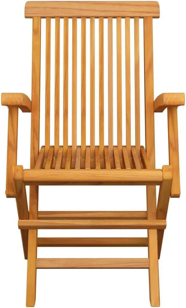 Alt view image 6 of 15 - vidaXL Garden Chairs 3 pcs Solid Teak Wood