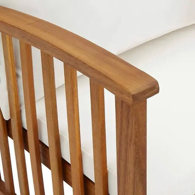 Alt view image 14 of 18 - vidaXL Folding Chairs 2 pcs Solid Teak Wood and Fabric Cream White