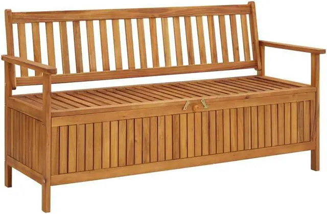 Main image of vidaXL Outdoor Storage Bench Deck Box for Patio Furniture Solid Wood Acacia