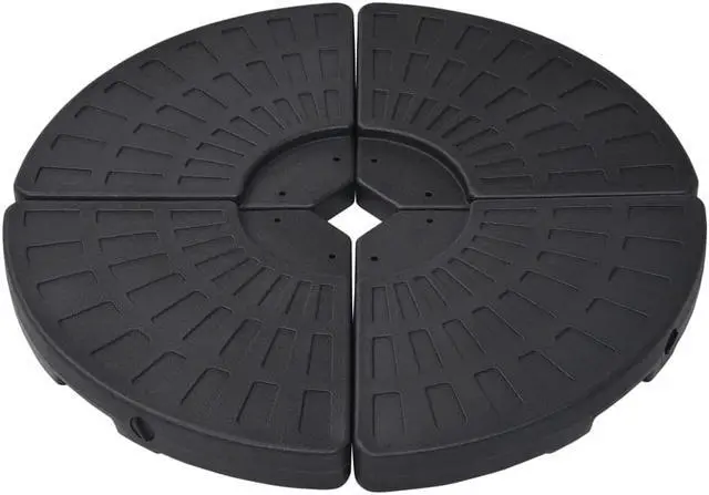 Alt view image 8 of 12 - vidaXL Outdoor Umbrella Base Patio Parasol Stand Parasol Base Garden Porch Black