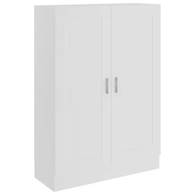 Alt view image 5 of 10 - vidaXL Book Cabinet White 32.5"x12"x45.3" Chipboard