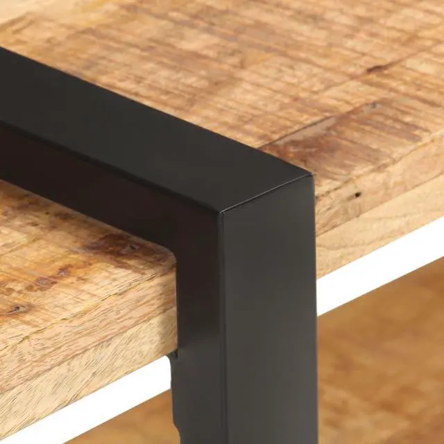 Alt view image 7 of 7 - vidaXL TV Cabinet 35.4"x15.7"x15.7" Rough Mango Wood