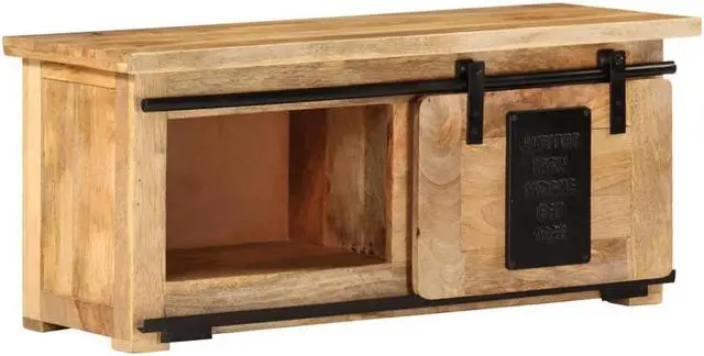 Main image of vidaXL TV Cabinet 35.4"x13.8"x15.7" Solid Mango Wood