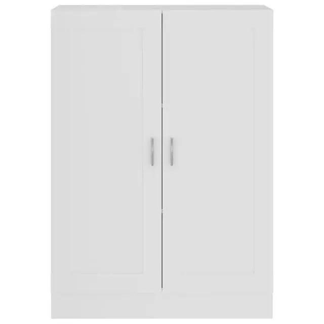 Alt view image 8 of 10 - vidaXL Book Cabinet White 32.5"x12"x45.3" Chipboard