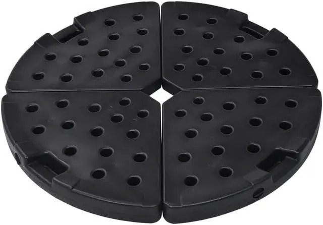 Alt view image 9 of 12 - vidaXL Outdoor Umbrella Base Patio Parasol Stand Parasol Base Garden Porch Black