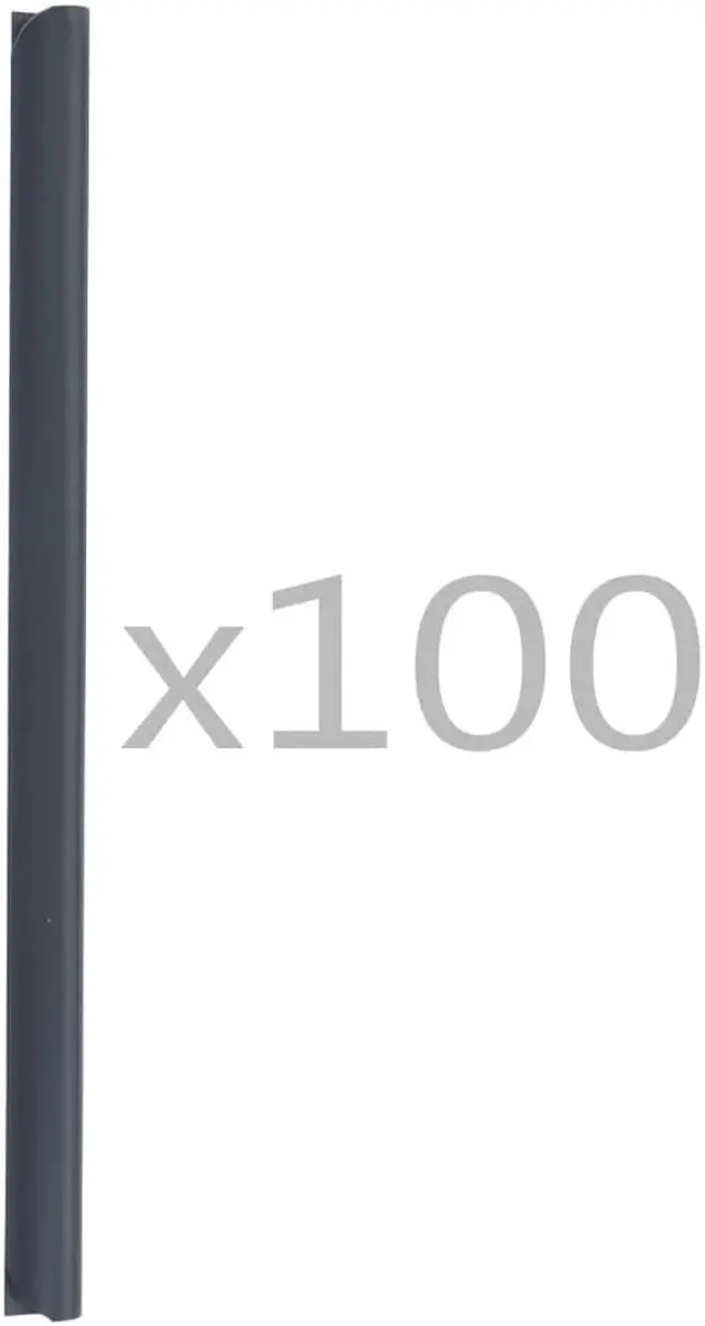 Alt view image 2 of 6 - vidaXL Fence Clip Fence Strip Fastening Screen Clip 100 Pcs PVC Anthracite
