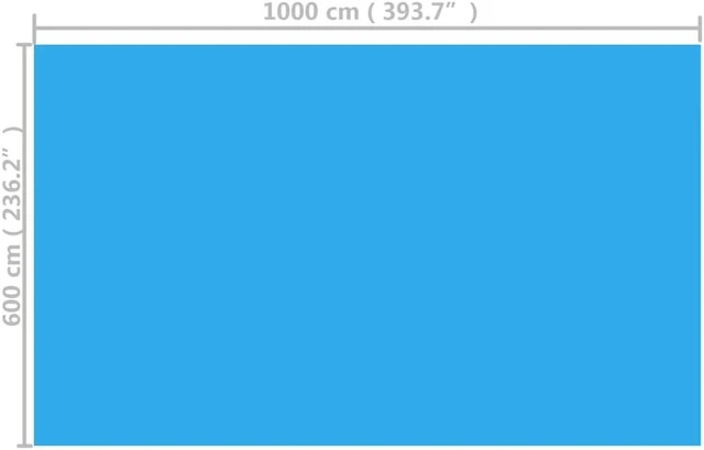 Alt view image 9 of 10 - vidaXL Pool Cover Solar Blanket Winter Pool Cover Pool Heater Cover Blue PE
