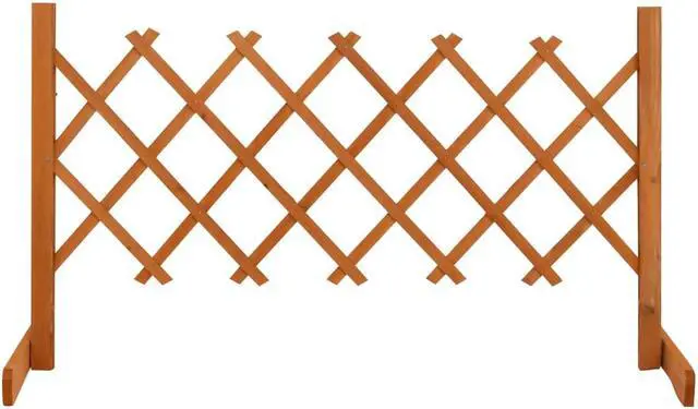 Main image of vidaXL Trellis Fence Garden Trellis Lattice Orange 47.2"x23.6" Solid Firwood
