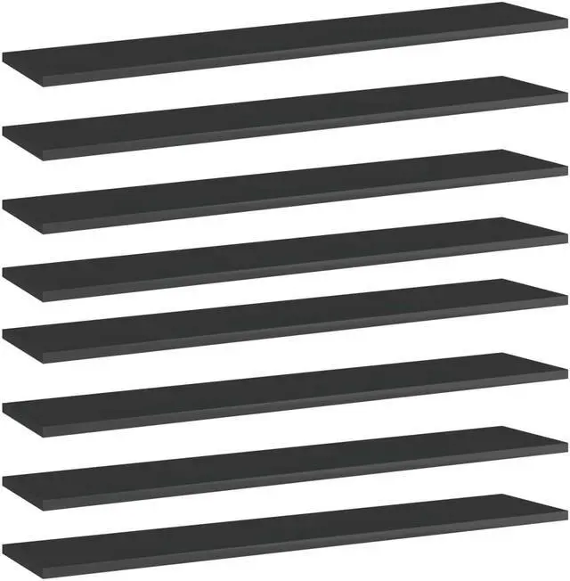 Main image of vidaXL Bookshelf Boards Wall Shelving Shelf 4 Pcs Concrete Gray Engineered Wood