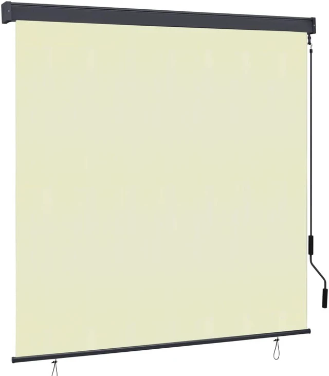 Main image of vidaXL Roller Blind Window Shade with Hand Crank Roll up Blackout Blind Cream