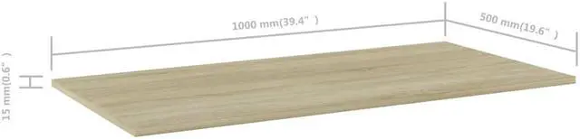 Alt view image 5 of 13 - vidaXL Floating Shelves Wall Shelving Unit 4 Pcs Sonoma Oak Engineered Wood