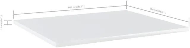 Alt view image 5 of 12 - vidaXL Bookshelf Boards Floating Shelf 4 Pcs High Gloss White Engineered Wood