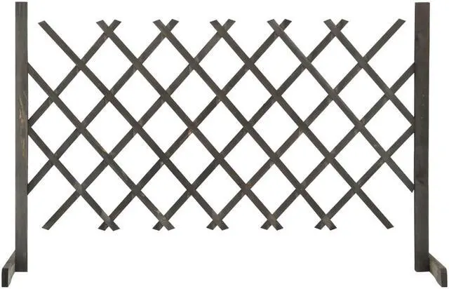 Main image of vidaXL Trellis Fence Garden Trellis Lattice Gray 47.2"x35.4" Solid Firwood