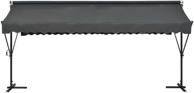 Alt view image 5 of 6 - vidaXL Free Standing Awning 196.9"x118.1" Anthracite
