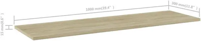 Alt view image 5 of 10 - vidaXL Floating Shelves Wall Shelving Unit 8 Pcs Sonoma Oak Engineered Wood