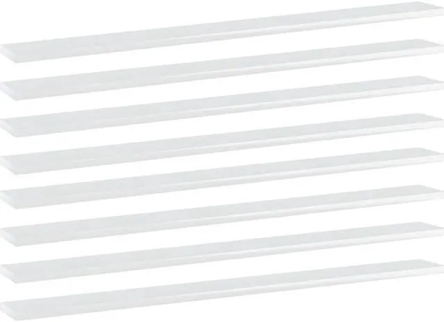 Main image of vidaXL Bookshelf Boards Wall Shelving 8 Pcs High Gloss White Engineered Wood