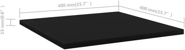 Alt view image 5 of 13 - vidaXL Floating Shelf Wall Mounted Bookshelf Board 8 Pcs Black Engineered Wood